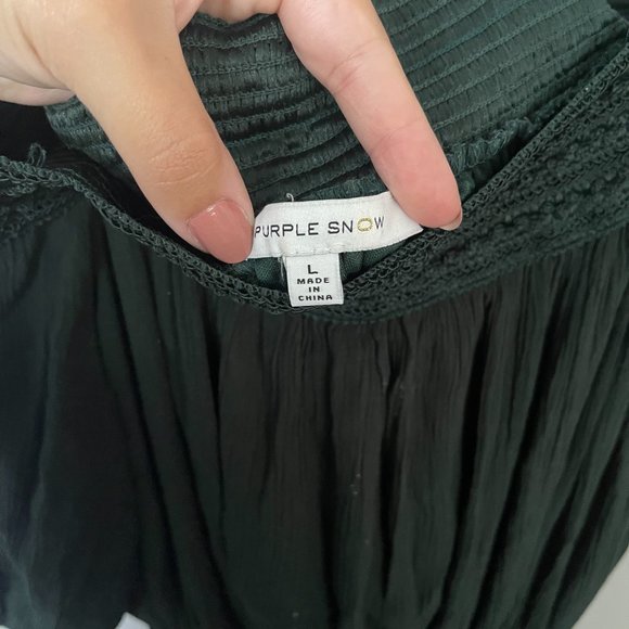 Purple Show - Green Romper - Picture 3 of 3